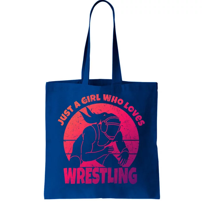 Wrestling Wrestler I Just A Who Loves Wrestling Gift Tote Bag