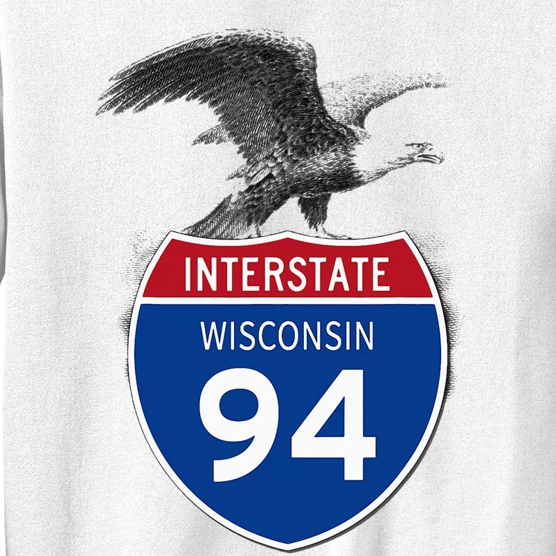 Wisconsin Wi I94 Highway Interstate Shield Travel Sweatshirt