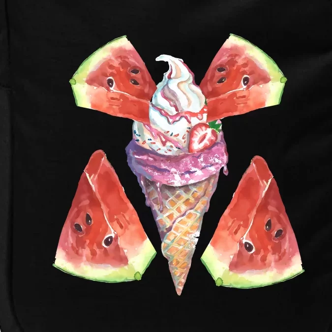 Watermelon With Ice Cream Art Impact Tech Backpack