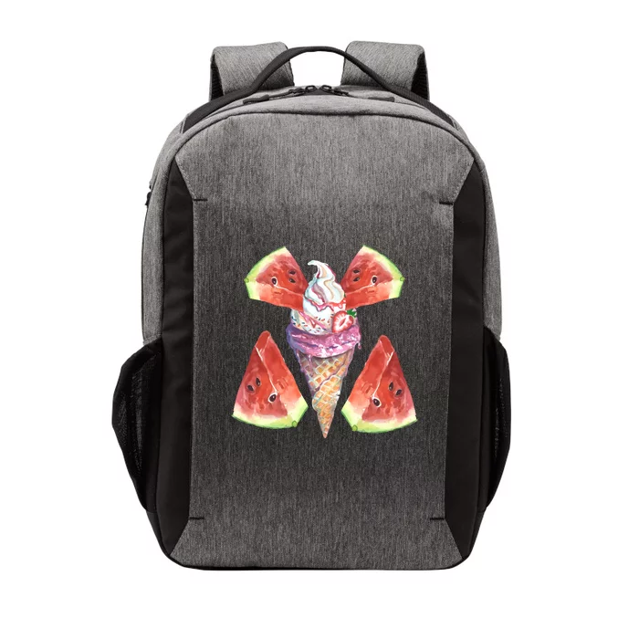 Watermelon With Ice Cream Art Vector Backpack