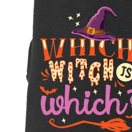 Which Witch Is Which Halloween English Teacher Doggie 3-End Fleece Hoodie