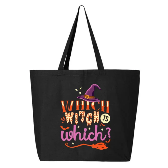 Which Witch Is Which Halloween English Teacher 25L Jumbo Tote