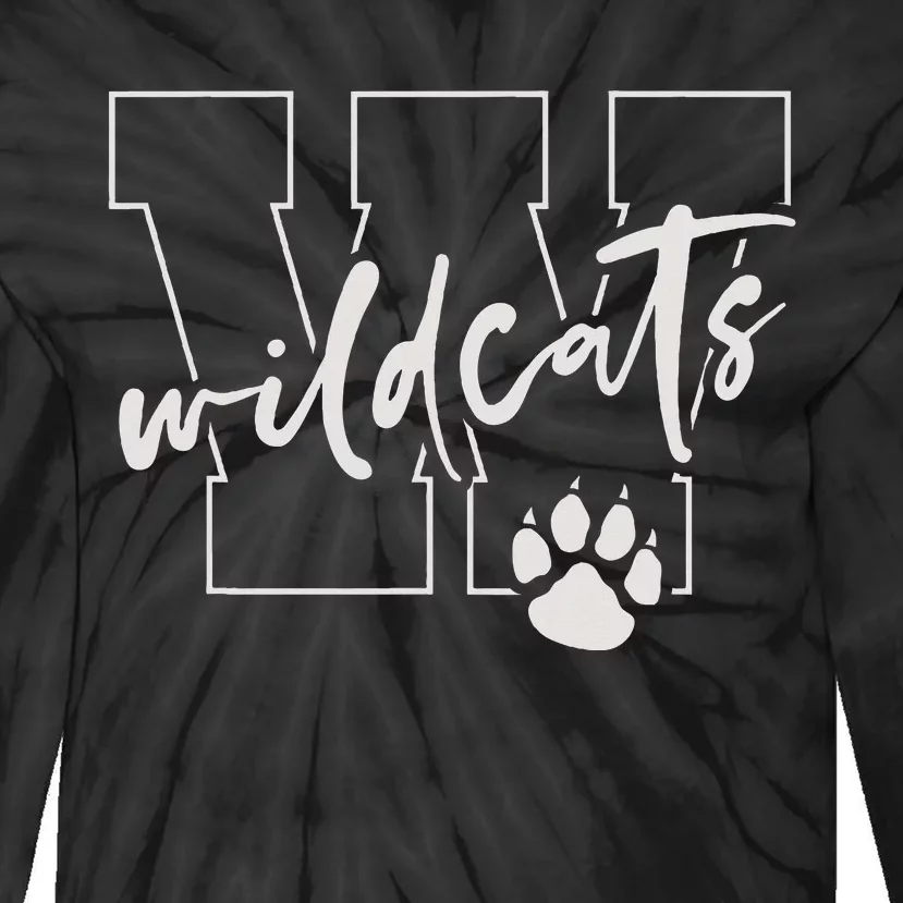 Wildcats Tie-Dye Long Sleeve Shirt