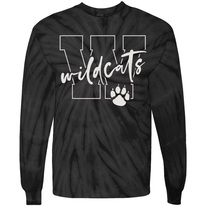 Wildcats Tie-Dye Long Sleeve Shirt