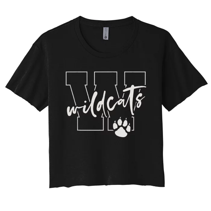 Wildcats Women's Crop Top Tee