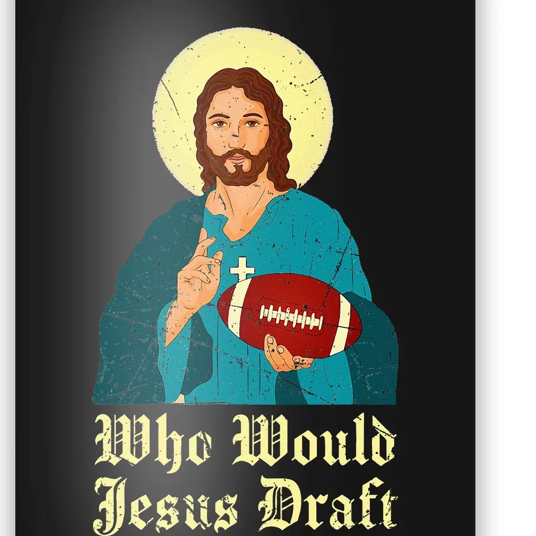 Who Would Jesus Draft Christian Faith Baseball Poster