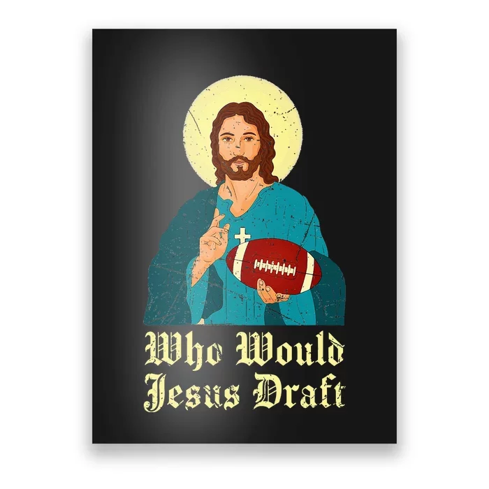 Who Would Jesus Draft Christian Faith Baseball Poster