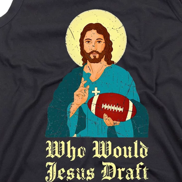 Who Would Jesus Draft Christian Faith Baseball Tank Top