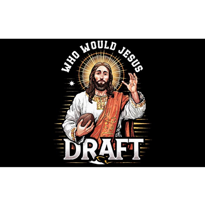 Who Would Jesus Draft Fantasy Football Fan Christian Draft Bumper Sticker