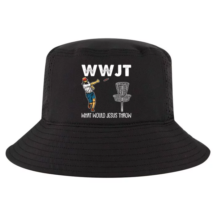 What Would Jesus Throw Christmas WWJT Disc Golf Funny Cool Comfort Performance Bucket Hat