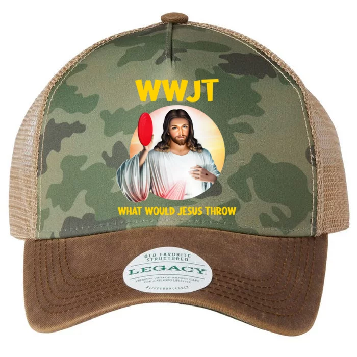 What Would Jesus Throw Disc Golf Golfer Frisbee Cute Gift Legacy Tie Dye Trucker Hat