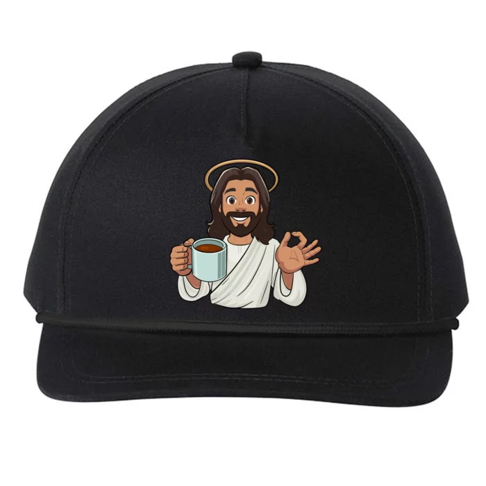 What Would Jesus Brew Snapback Five-Panel Rope Hat