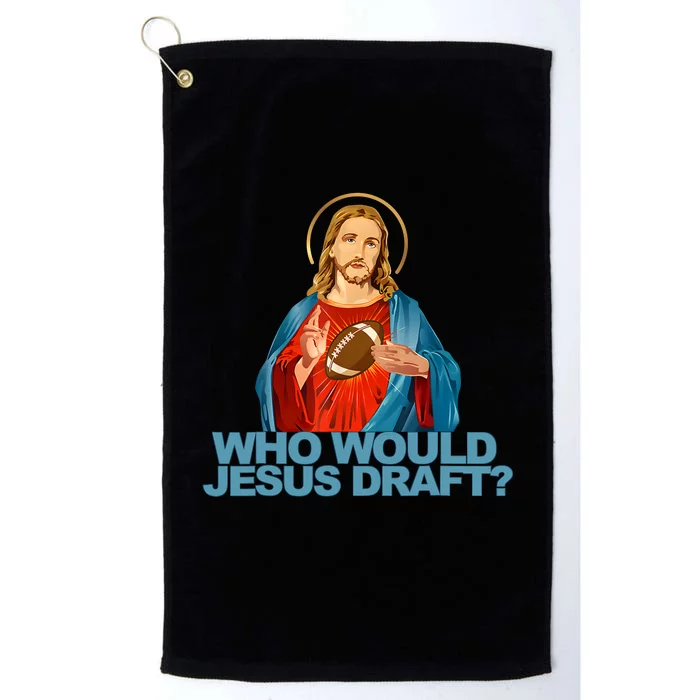 Who Would Jesus Draft Funny Fantasy Football Jesus Platinum Collection Golf Towel