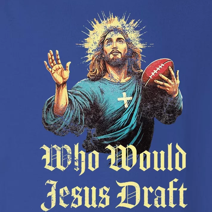 Who Would Jesus Draft Fantasy Football Christian Draft Party Toddler Long Sleeve Shirt