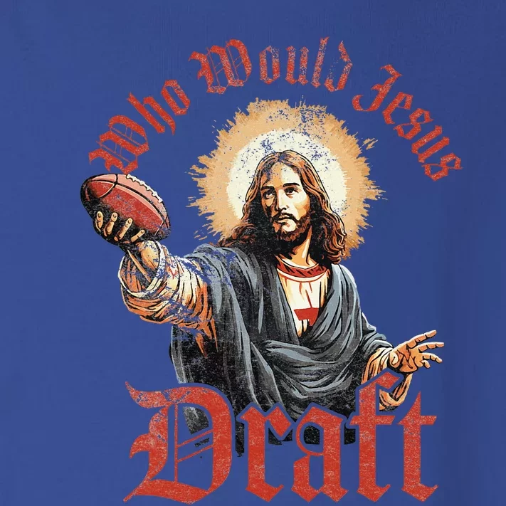 Who Would Jesus Draft Fantasy Football Christian Draft Party Toddler Long Sleeve Shirt