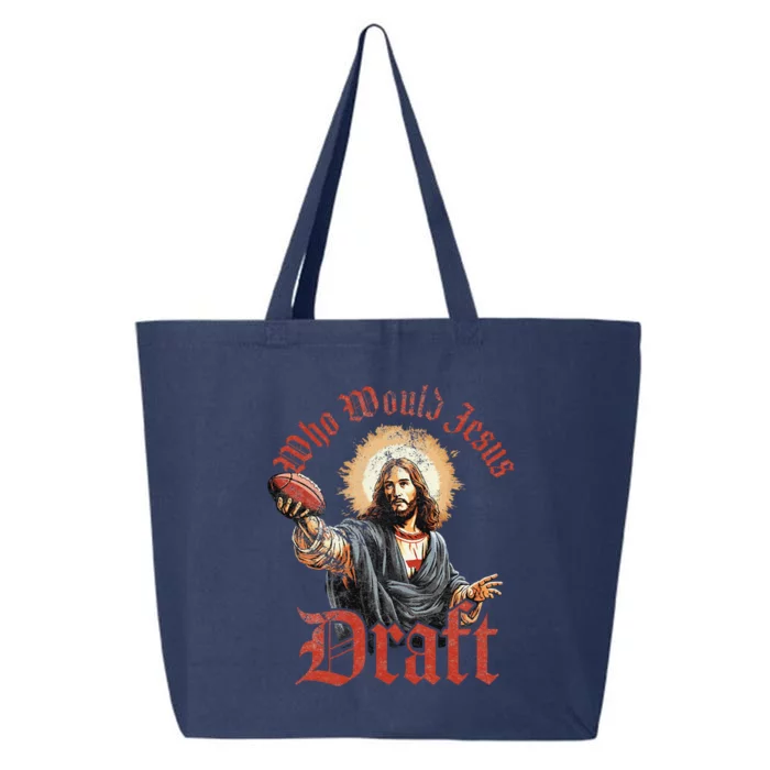 Who Would Jesus Draft Fantasy Football Christian Draft Party 25L Jumbo Tote