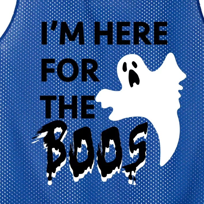 Well Worn Just Here For The Boos Gift Mesh Reversible Basketball Jersey Tank