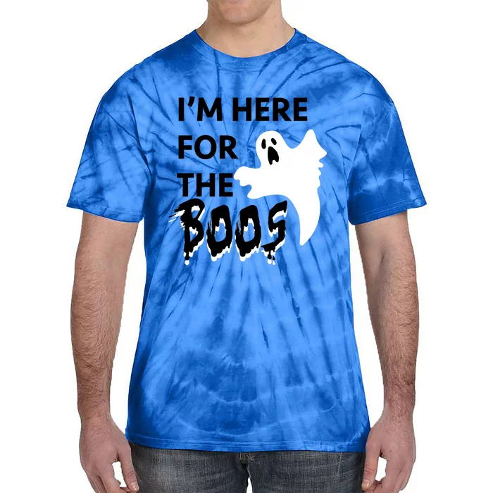 Well Worn Just Here For The Boos Gift Tie-Dye T-Shirt