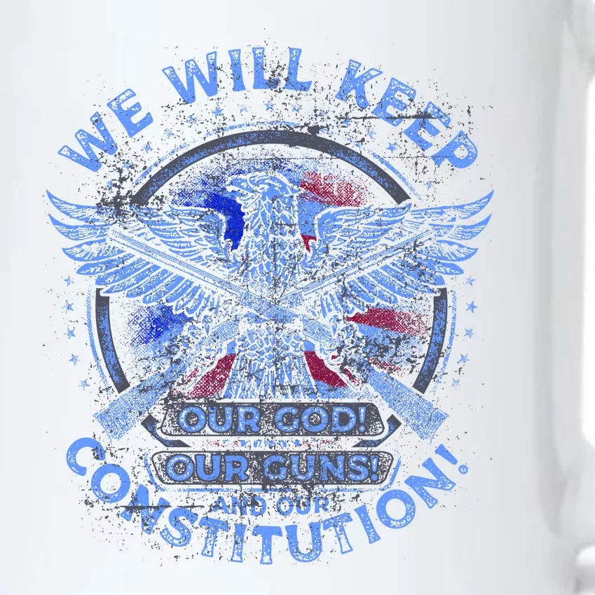 We Will Keep Our God Guns And Constitution 2nd Amendment Black Color Changing Mug