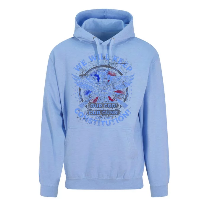 We Will Keep Our God Guns And Constitution 2nd Amendment Unisex Surf Hoodie