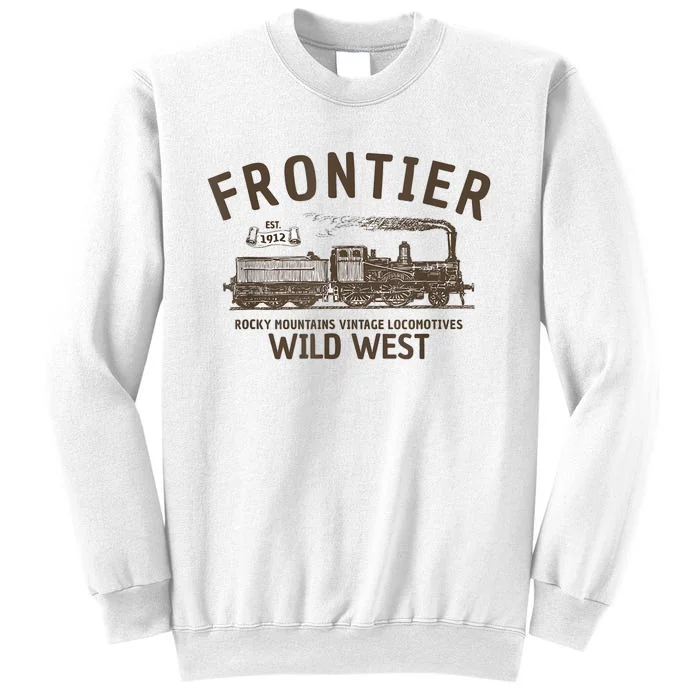 Wild West Locomotive Vintage Steam Train Sweatshirt