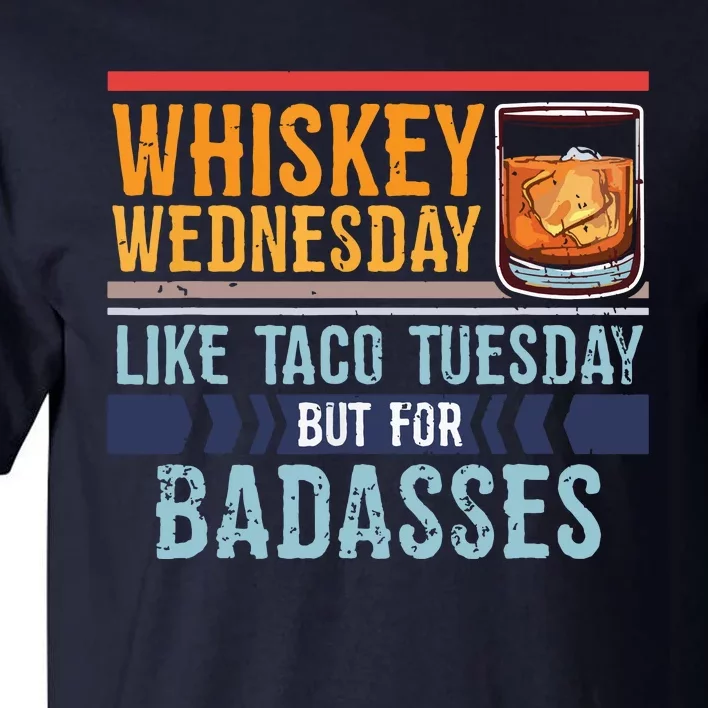 Whiskey Wednesday Like Taco Tuesday For Badasses Cool Tall T-Shirt