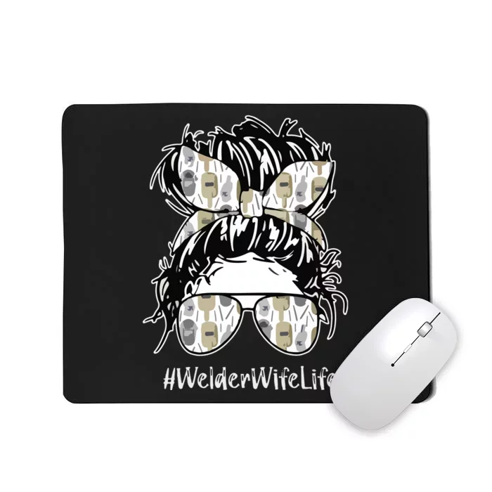 Welder Wife Life Definition Funny Welding Quote Welder Mousepad