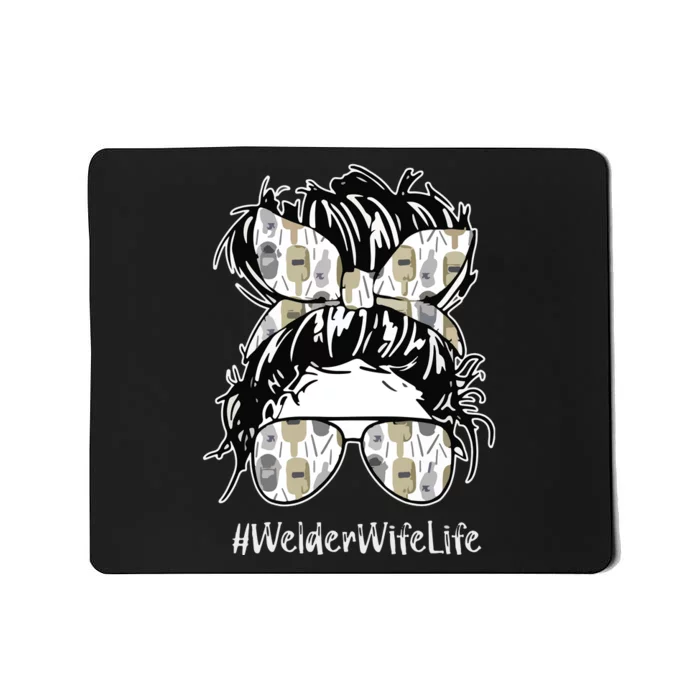 Welder Wife Life Definition Funny Welding Quote Welder Mousepad