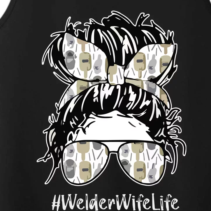 Welder Wife Life Definition Funny Welding Quote Welder Performance Tank