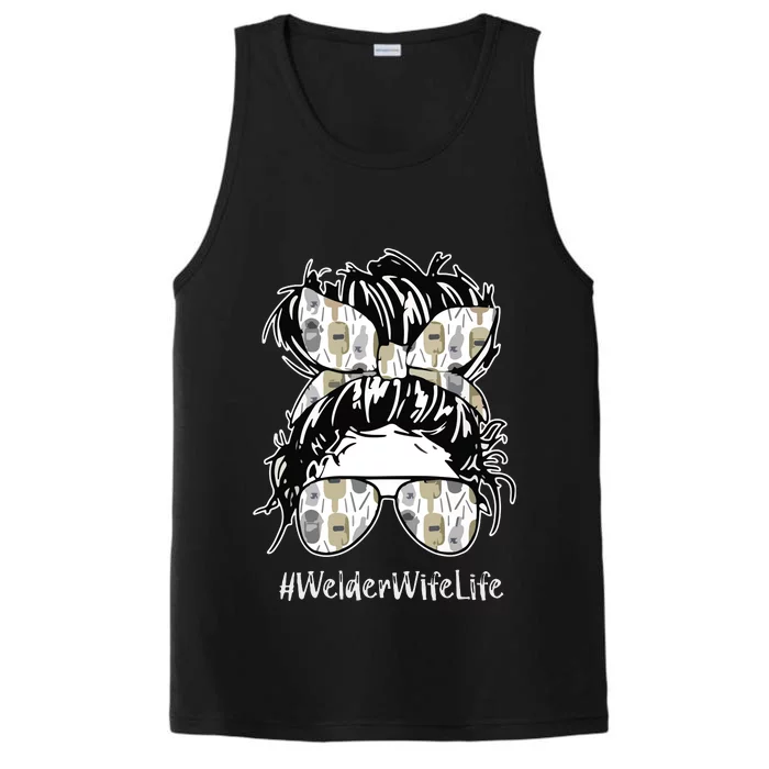 Welder Wife Life Definition Funny Welding Quote Welder Performance Tank