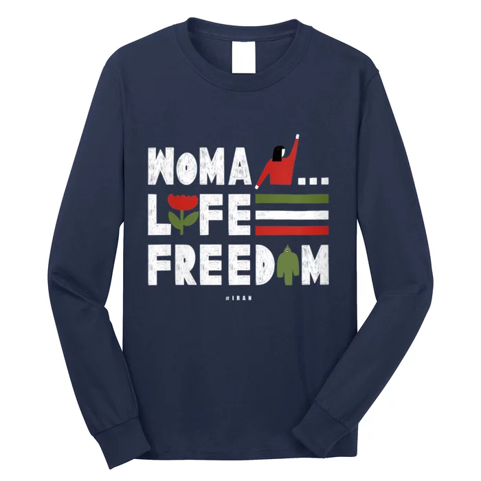 Womens Woman Life Freedom Long Sleeve Shirt