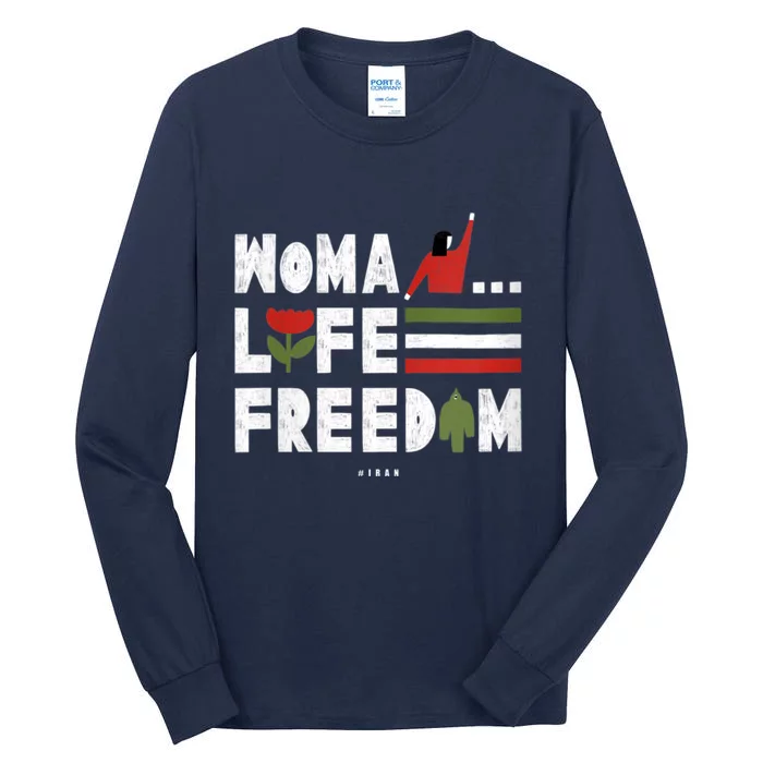 Womens Woman Life Freedom Tall Long Sleeve T-Shirt