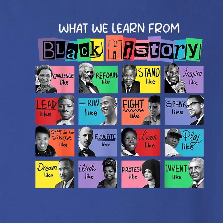 What We Learn From Black History Toddler Long Sleeve Shirt