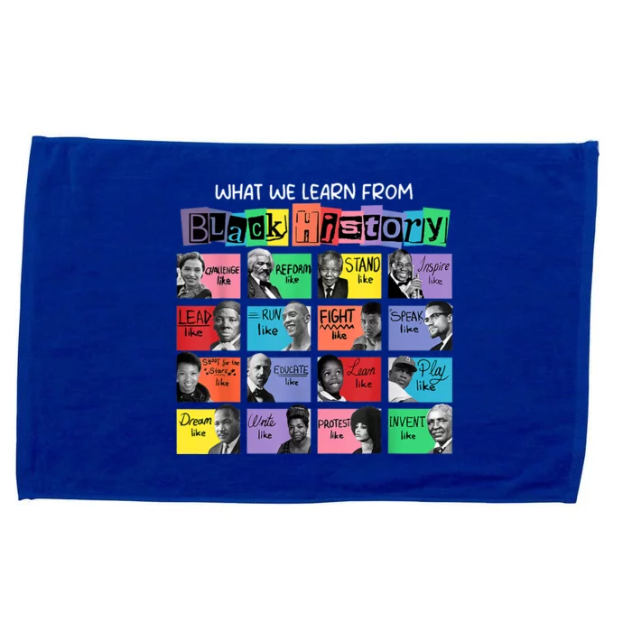 What We Learn From Black History Microfiber Hand Towel