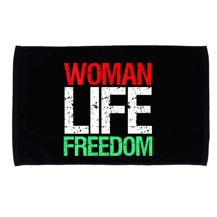 Wo WOMAN LIFE FREEDOM IRAN Iranian Patriotic Slogan Vintage Microfiber Hand Towel