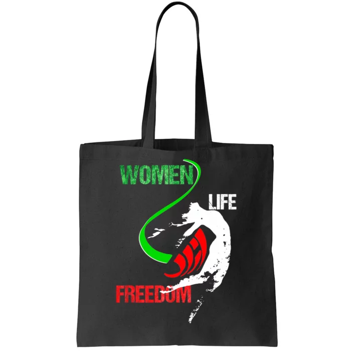 Wo Woman Life Freedom Zan Zendegi Azadi Iran Freedom Tote Bag