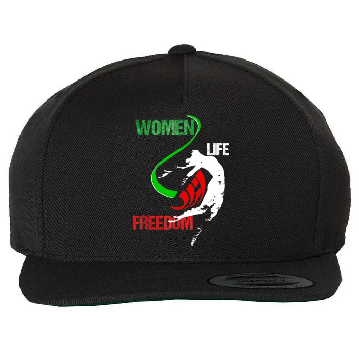 Womens Woman Life Freedom Zan Zendegi Azadi Iran Freedom Wool Snapback Cap