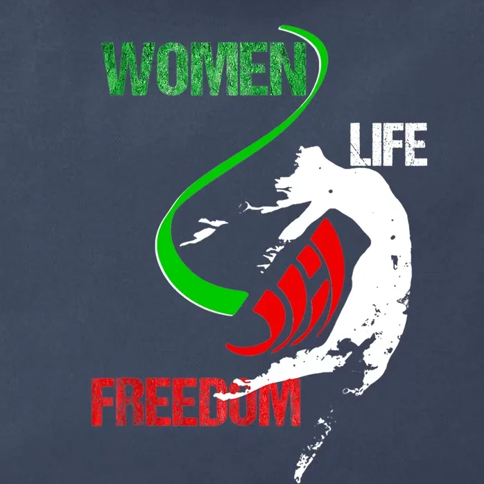 Womens Woman Life Freedom Zan Zendegi Azadi Iran Freedom Zip Tote Bag