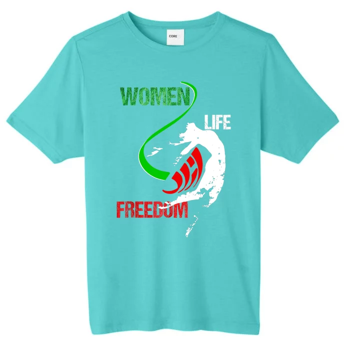 Womens Woman Life Freedom Zan Zendegi Azadi Iran Freedom ChromaSoft Performance T-Shirt