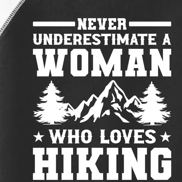 Women Who Love Hiking Graphic Toddler Fine Jersey T-Shirt