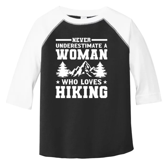 Women Who Love Hiking Graphic Toddler Fine Jersey T-Shirt