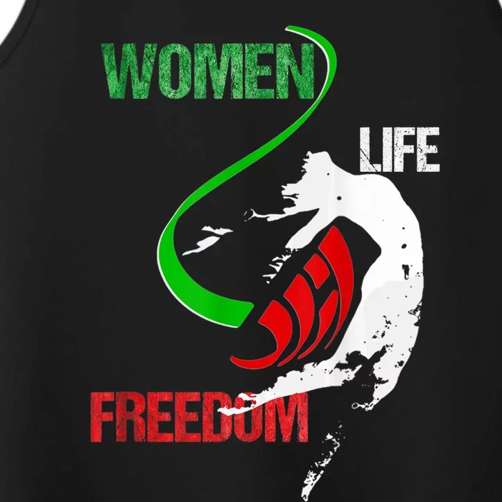 Wos Woman Life Freedom Zan Zendegi Azadi Iran Freedom Performance Tank