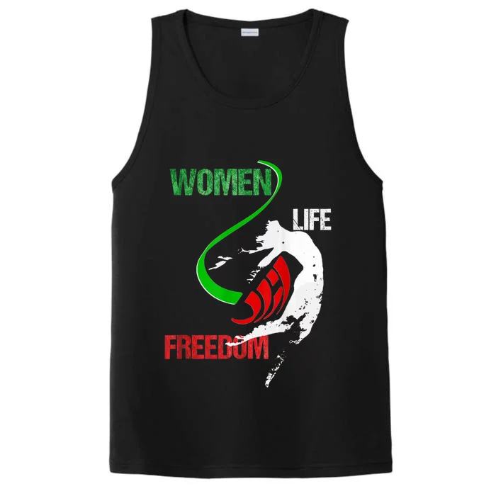 Wos Woman Life Freedom Zan Zendegi Azadi Iran Freedom Performance Tank