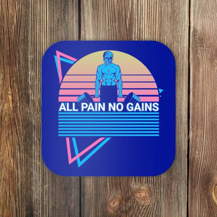 Weightlifting Weight Lifting Powerlifting All Pain No Gains Meaningful Gift Coaster