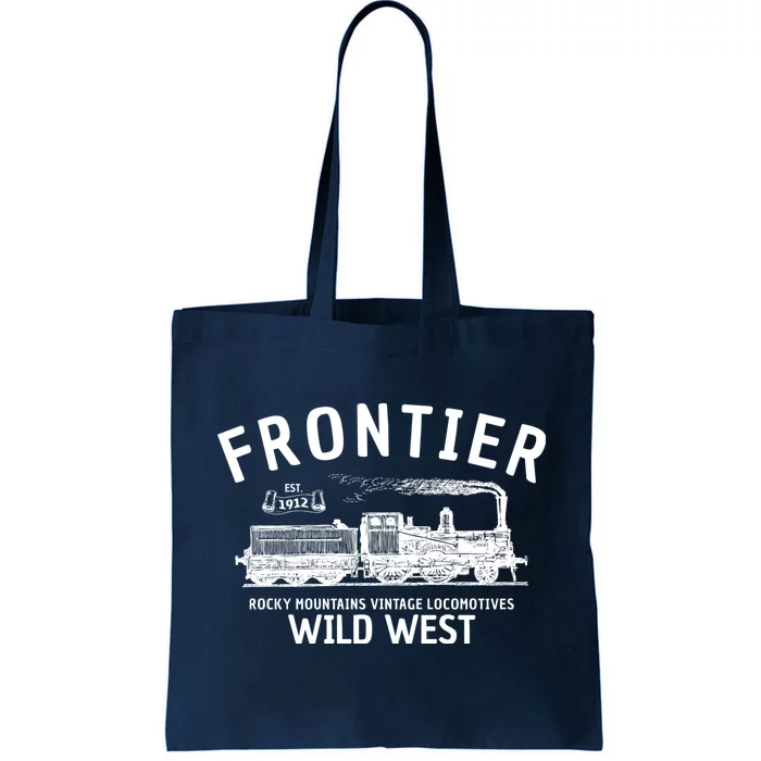 Wild West Locomotive Vintage Steam Train Tote Bag