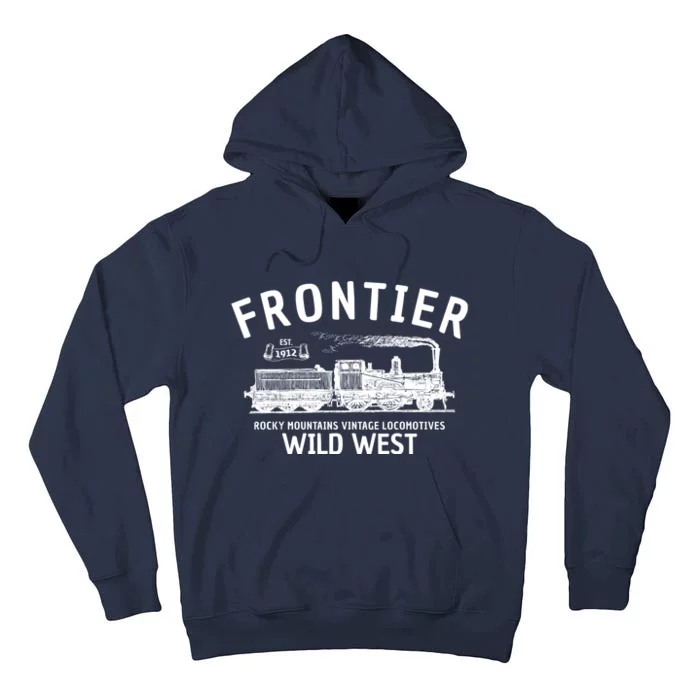 Wild West Locomotive Vintage Steam Train Tall Hoodie