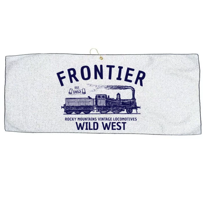 Wild West Locomotive Vintage Steam Train Large Microfiber Waffle Golf Towel