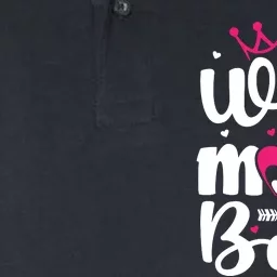 Women Wife Mom Boss Graphic Funny Cute Mother's Day T Softstyle Adult Sport Polo