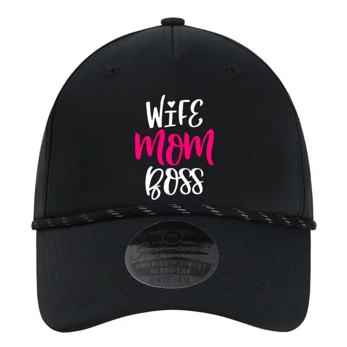 Wo Wife Mom Boss Graphic Funny Cute Mother's Day Gift Performance The Dyno Cap