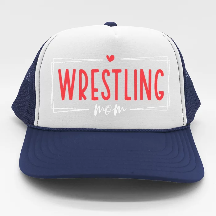 Women Wrestling Mom Funny Wrestle Wrestler Mothers Day Trucker Hat